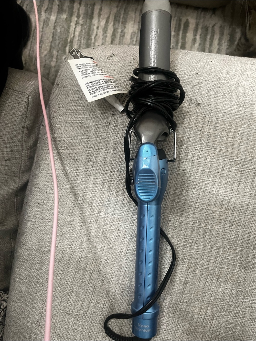 3 inch Baby BlissBlue Nano Titanium Curling Iron - Salon-Style Styling